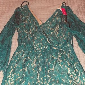 Brand New Lace Illusion Romper